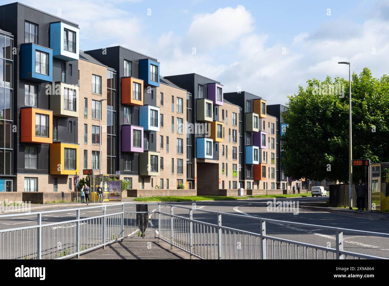 Parkview Housing Development, Govan Housing Association, Govan, Glasgow, Scozia, REGNO UNITO Foto Stock