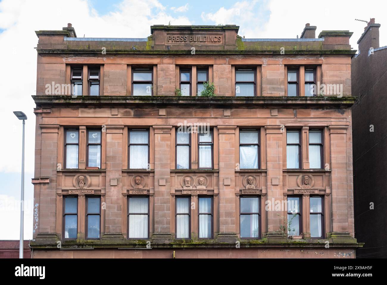 Govan Press Buildings, Govan Road, Glasgow, Scozia, Regno Unito Foto Stock