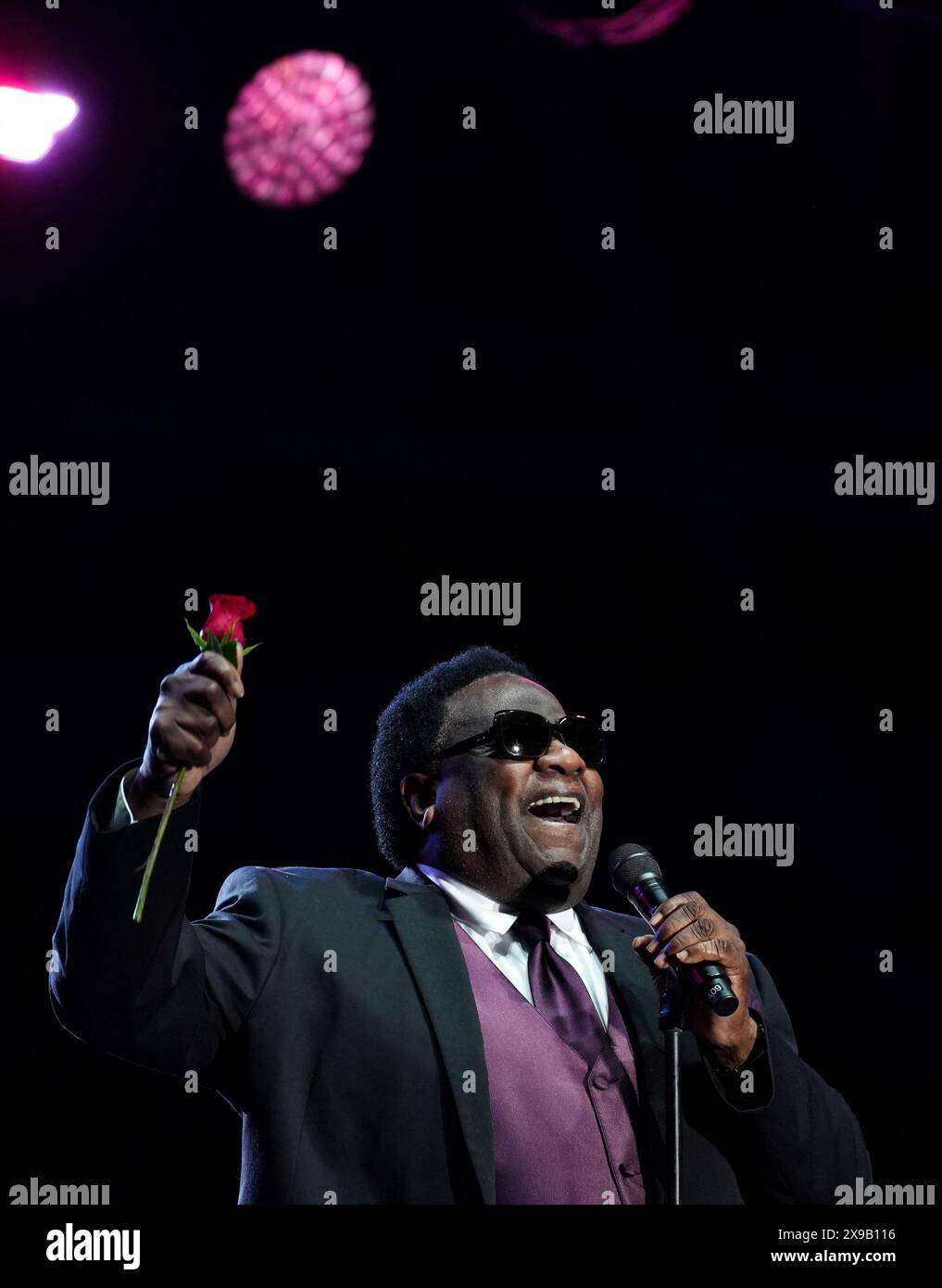 L'iconico cantante soul al Green si esibisce dal vivo Foto Stock