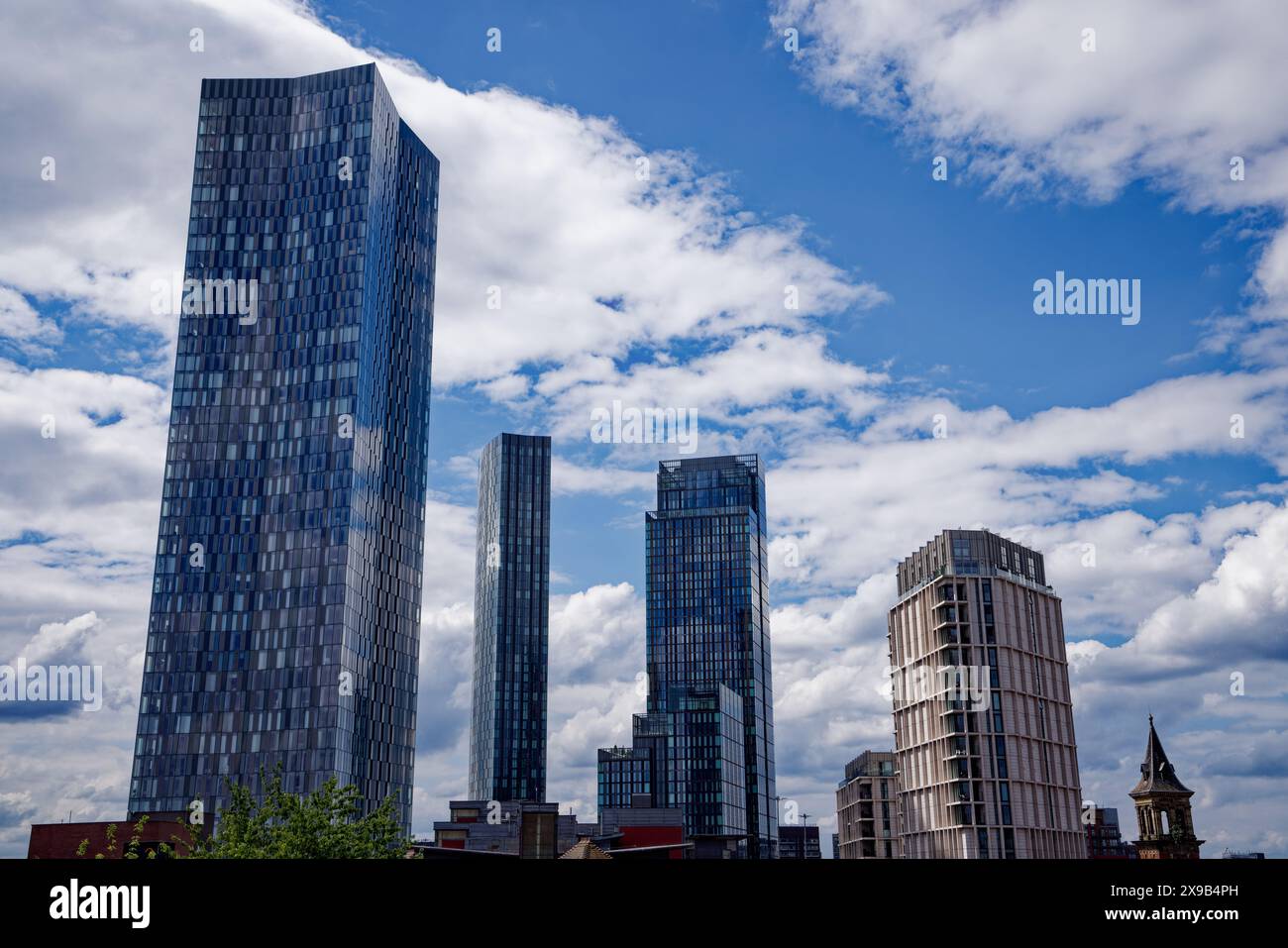 Skyscraper City, Manchester, Inghilterra Foto Stock