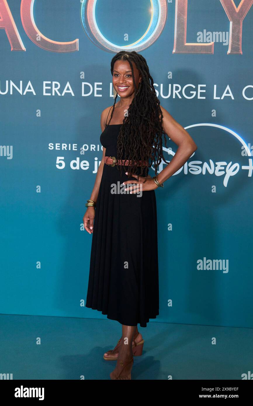 30 maggio 2024, Madrid, Madrid, Spagna: Rayne Roberts partecipa alla prima di "Star Wars: The Acolyte" al Callao Cinema il 30 maggio 2024 a Madrid, Spagna (Credit Image: © Jack Abuin/ZUMA Press Wire) SOLO PER USO EDITORIALE! Non per USO commerciale! Foto Stock