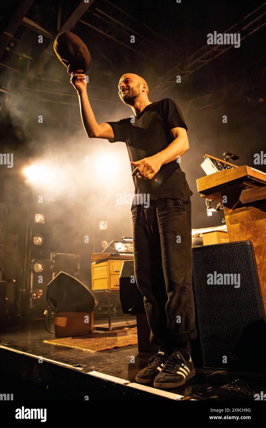 Milano, Italia. 30 maggio 2024. Il musicista e produttore discografico tedesco NILS FRAHM si esibisce dal vivo sul palco di Fabrique per presentare il suo nuovo album "Day". Crediti: Rodolfo Sassano/Alamy Live News Foto Stock