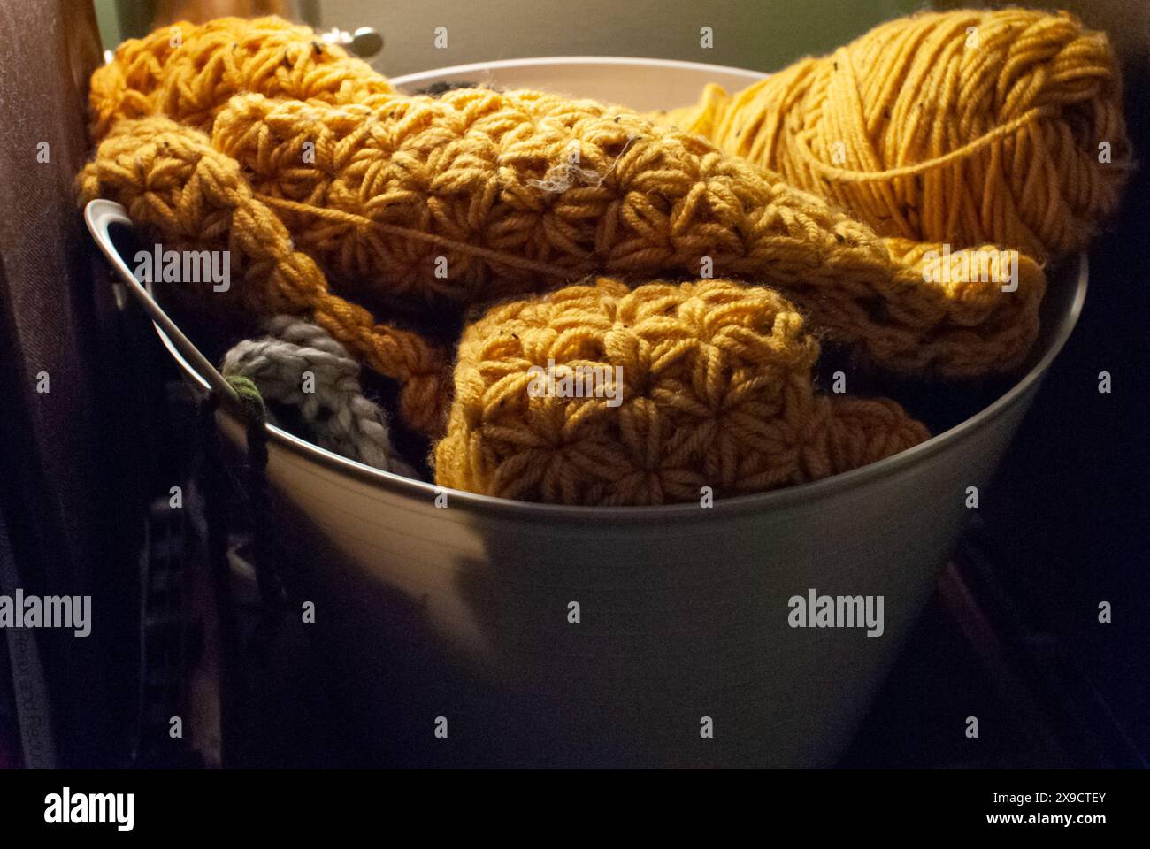 Tessuto del filato e kit per maglieria Foto Stock