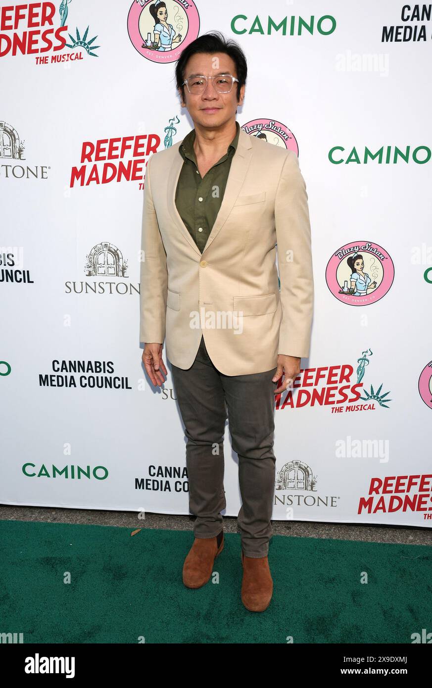 Los Angeles, CA. 30 maggio 2024. Chin Han alla serata di apertura di Reefer Madness The Musical al Whitley Whitley di Los Angeles, California, il 30 maggio 2024. Crediti: Faye Sadou/Media Punch/Alamy Live News Foto Stock