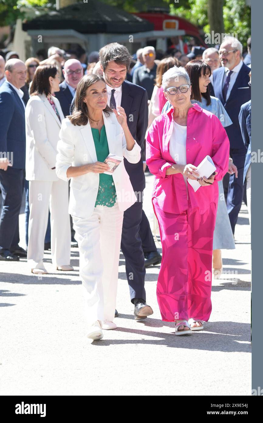 Madrid, Spagna. 31 maggio 2024. La regina spagnola Letizia durante l'apertura della Fiera del Libro di Madrid a Madrid venerdì 31 maggio 2024. Crediti: CORDON PRESS/Alamy Live News Foto Stock