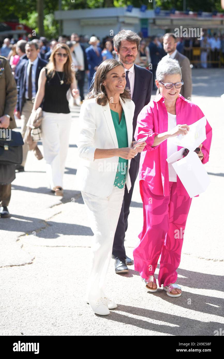 Madrid, Spagna. 31 maggio 2024. La regina spagnola Letizia durante l'apertura della Fiera del Libro di Madrid a Madrid venerdì 31 maggio 2024. Crediti: CORDON PRESS/Alamy Live News Foto Stock