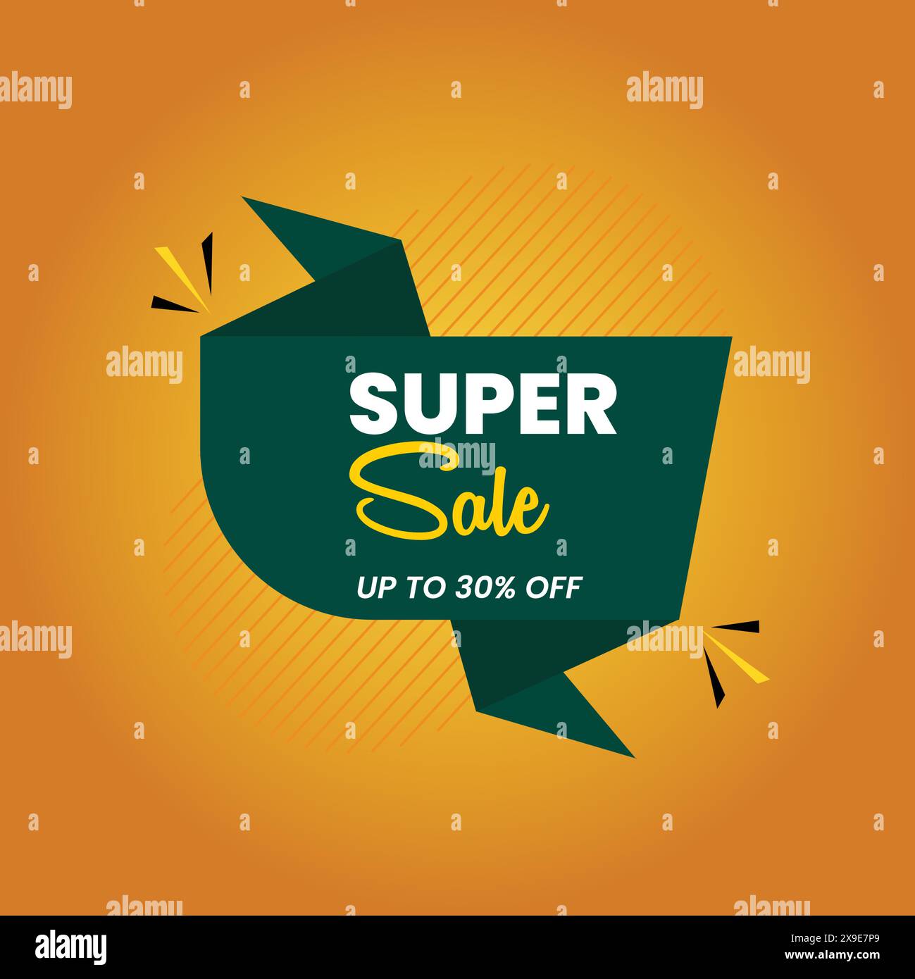 Super offerta. Banner di vendita con testo Super sale. Elementi di design in vendita, sconto. Illustrazione vettoriale Illustrazione Vettoriale