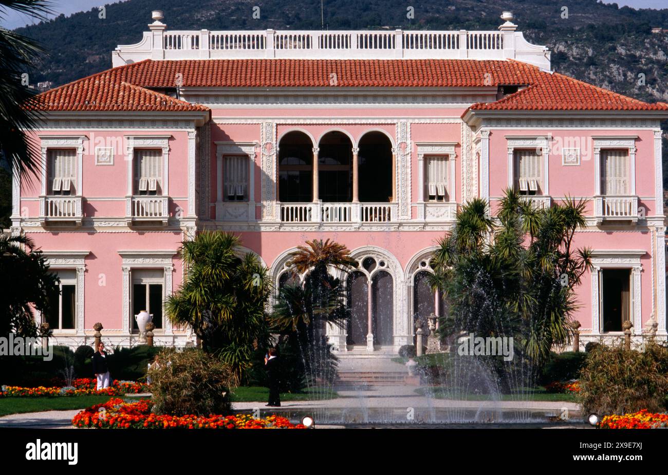 Francia Provenza Costa Azzurra, Cap Ferrat, Saint Jean, Villa Ephrussi de Rothschild. Foto Stock