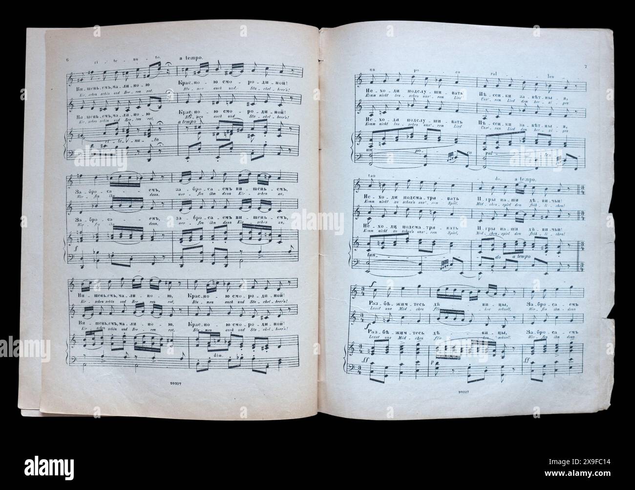 Spartiti vintage Alexander Sergeyevich Dargomyzhsky (in russo: Александр Сергеевич Даргомыжский; 14 febbraio [O.S. 2 febbraio] 1813 – 17 gennaio [O.S. 5 gennaio] 1869) è stato un compositore russo del XIX secolo, dell'Impero russo, anni 1900 Foto Stock