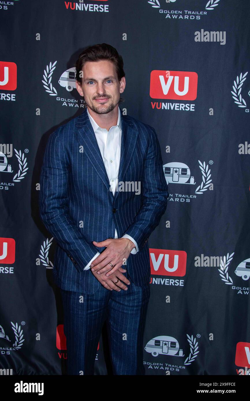 30 maggio 2024, Los Angeles, California, USA: ALEXANDER FAERON partecipa ai Golden Trailer Awards, presentati da Missi Pyle, all'Orpheum Theater il 30 maggio 2024 a Los Angeles, California. (Credit Image: © Drew Bly Pockets/ZUMA Press Wire) SOLO PER USO EDITORIALE! Non per USO commerciale! Foto Stock