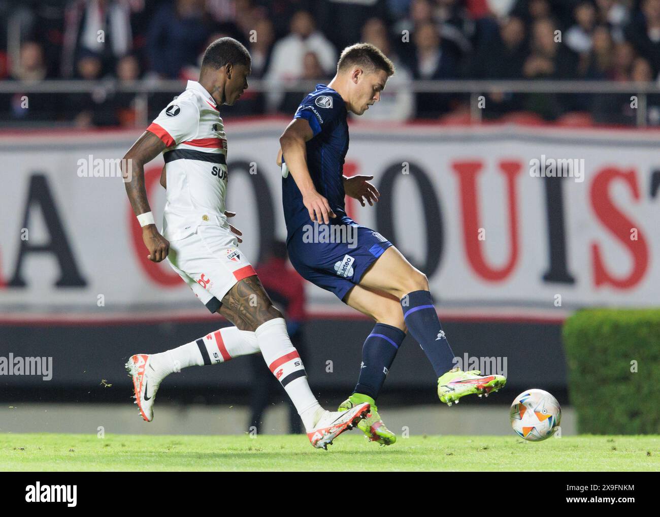 São Paolo (SP), Brasile, 29 maggio 2024 - Coppa calcio / Libertadores 2024 - partita tra São Paolo e Talleres (ARG) per il sesto turno del gruppo Foto Stock