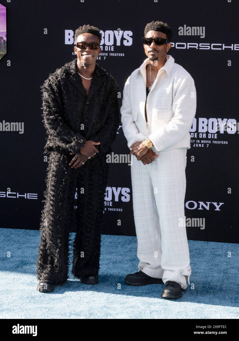 30 maggio 2024, Hollywood, California, Stati Uniti: Olly Sholotan e Jordan L. Jones partecipano alla premiere di Los Angeles della Columbia Pictures ''Bad Boys: Ride or Die' (Credit Image: © Billy Bennight/ZUMA Press Wire) SOLO PER USO EDITORIALE! Non per USO commerciale! Foto Stock