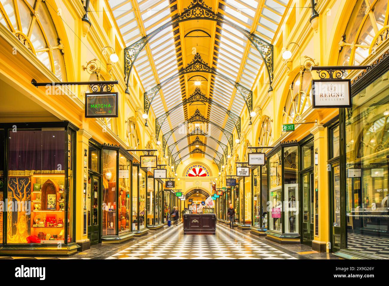 Centro di Melbourne a Victoria, Australia. Foto Stock