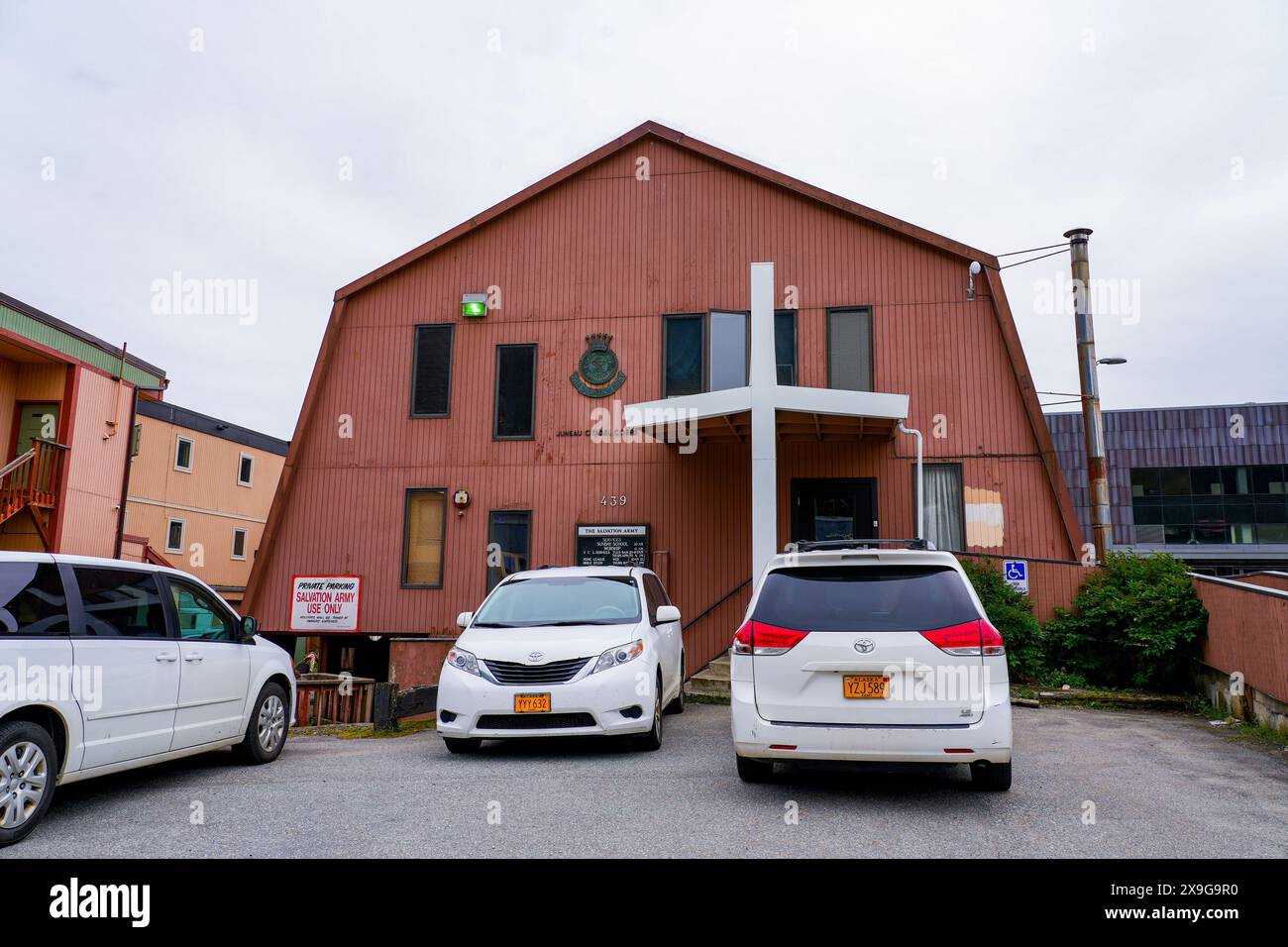 Chiesa dell'Esercito della salvezza del corpo della Cittadella nel centro di Juneau, Alaska, Stati Uniti Foto Stock