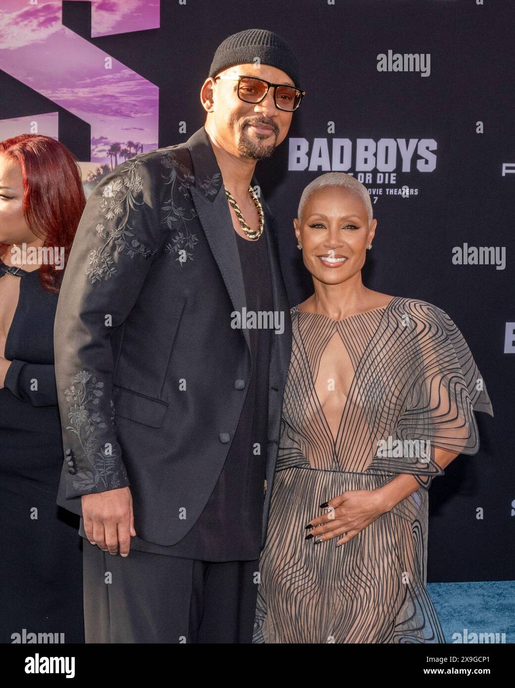 30 maggio 2024, Hollywood, California, Stati Uniti: WILL SMITH e JADA PINKETT SMITH partecipano alla premiere di Los Angeles di "Bad Boys: Ride or Die" della Columbia Pictures. (Credit Image: © Billy Bennight/ZUMA Press Wire) SOLO PER USO EDITORIALE! Non per USO commerciale! Foto Stock