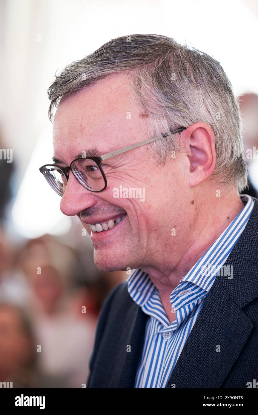 Lo storico italiano e professore universitario Alessandro Barbero, famoso autore di numerosi libri Foto Stock