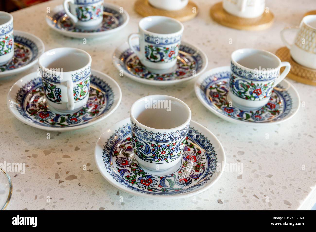 Miami Beach, Florida, Alton Road, ristorante Sufrat Mediterranean Grill, ristoranti che mangiano fuori, caffe' informali, bistrot, bistrot, cibo per affari Foto Stock