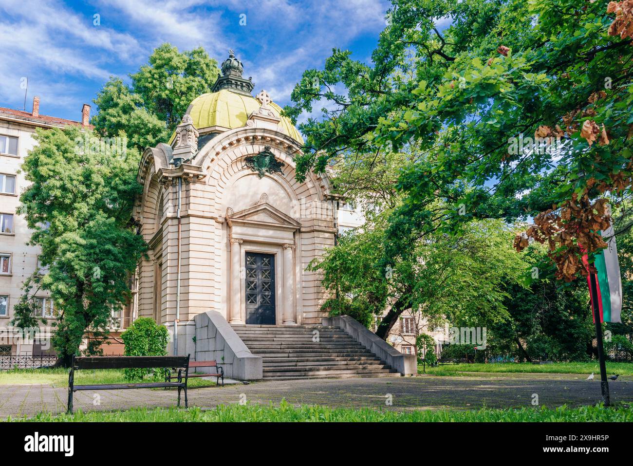 Sofia, Bulgaria. 23 maggio 2024. La tomba del principe Alessandro i di Bulgaria Battenberg fu aperta nel 1897 Foto Stock