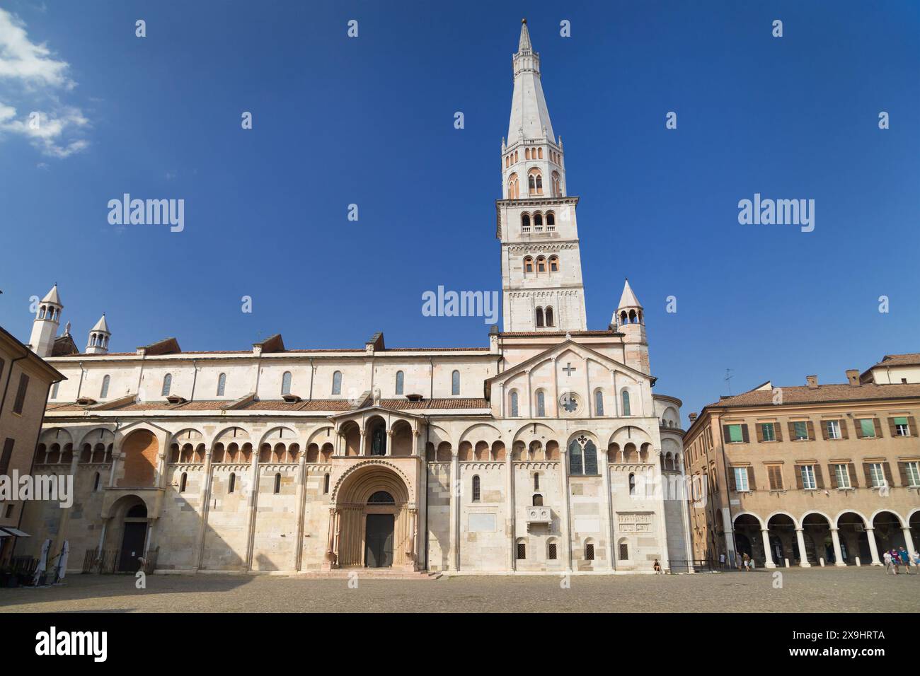 Modena, Italia - 16 agosto 2021: Cattedrale di Modena, Emilia-Romagna, Italia. Foto Stock