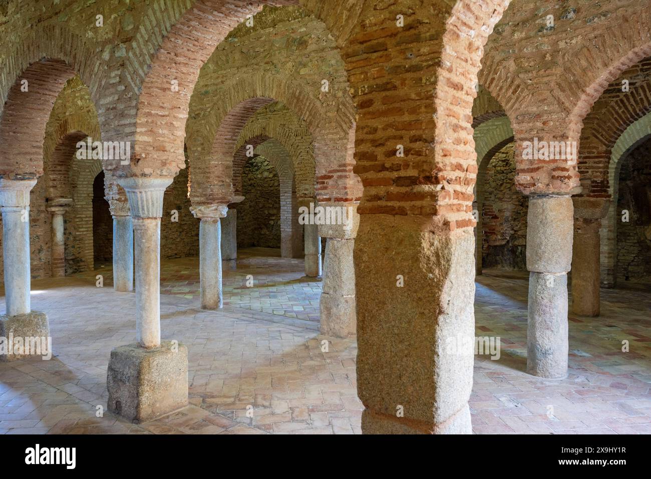 Almonaster la Real Mosque, oratorio islamico del IX secolo, Almonaster la Real , Huelva, Andalusia, Spagna. Foto Stock