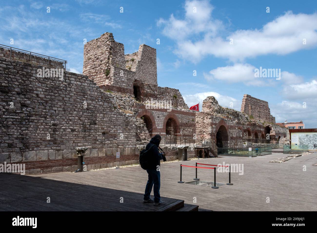 Il Palazzo del Porfirogenito (Tekfur Sarayi) a Istanbul, Turchia Foto Stock