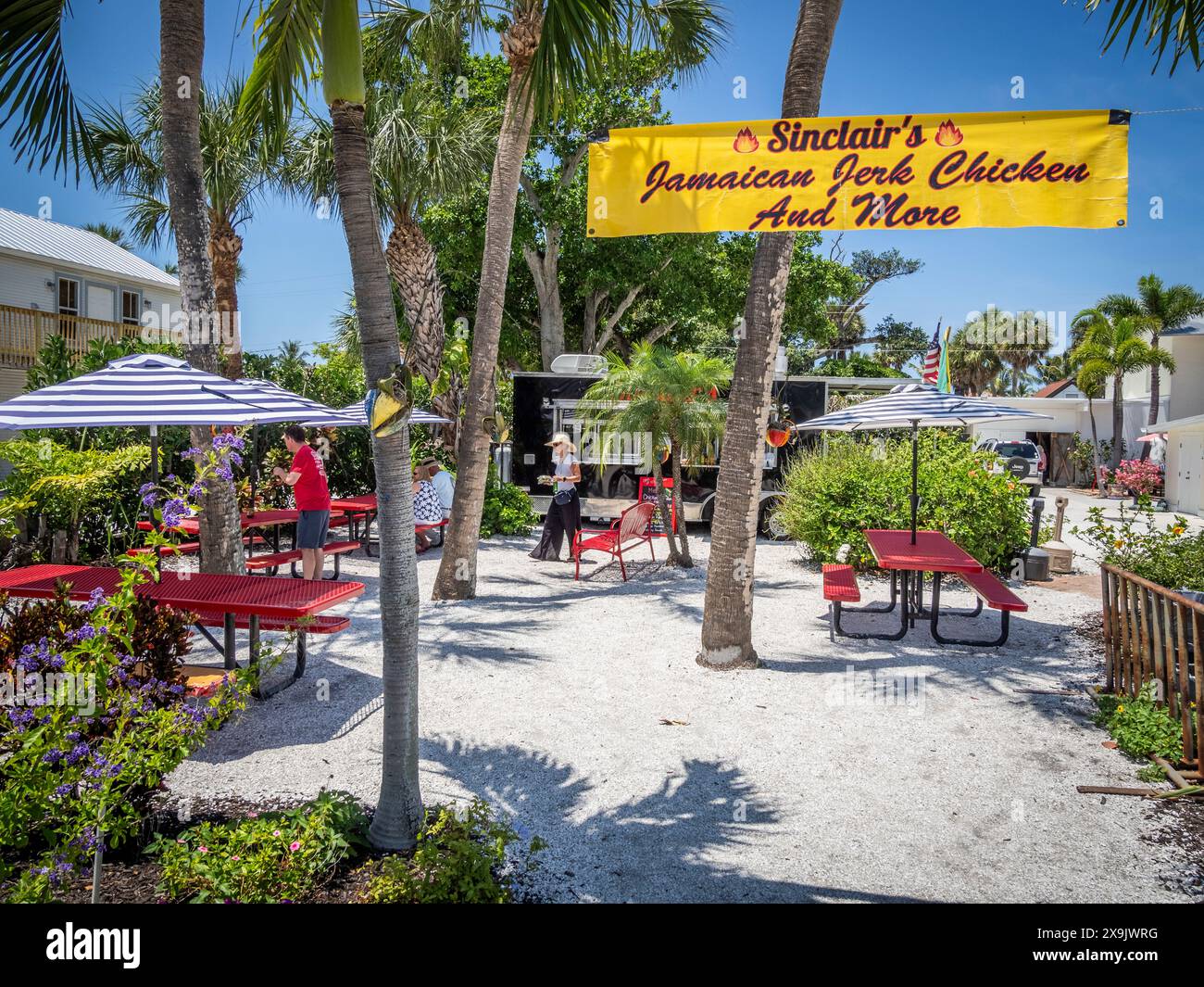 Boca grande sull'isola di Gasparilla, sulla costa sud-occidentale della Florida nel Golfo del Messico, negli Stati Uniti Foto Stock