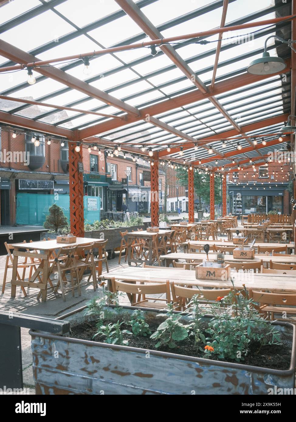 Altrincham Market House, Trafford, Cheshire nel quartiere Stamford Foto Stock