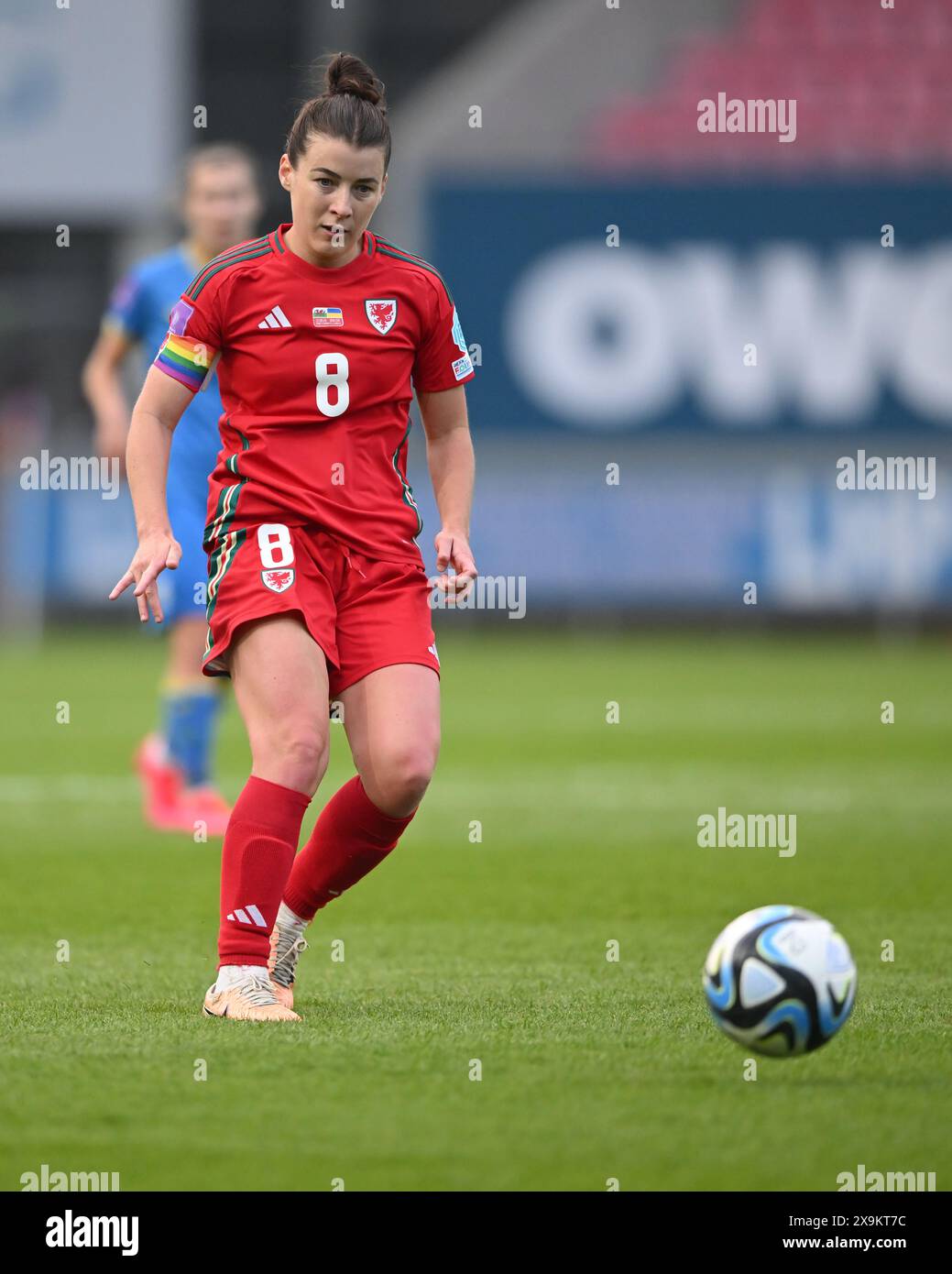 LLANELLI, REGNO UNITO. 31 maggio 2024. Angharad James del Galles durante la partita di qualificazione a Euro 2025 di Lega B tra donne gallesi e donne ucraine al Parc y Scarlets di Llanelli il 31 maggio 2024. (PIC di Ashley Crowden/FAW) credito: Football Association of Wales/Alamy Live News Foto Stock LLANELLI, REGNO UNITO. 31 maggio 2024. Angharad James del Galles durante la partita di qualificazione a Euro 2025 di Lega B tra donne gallesi e donne ucraine al Parc y Scarlets di Llanelli il 31 maggio 2024. (PIC di Ashley Crowden/FAW) credito: Football Association of Wales/Alamy Live News Foto Stock