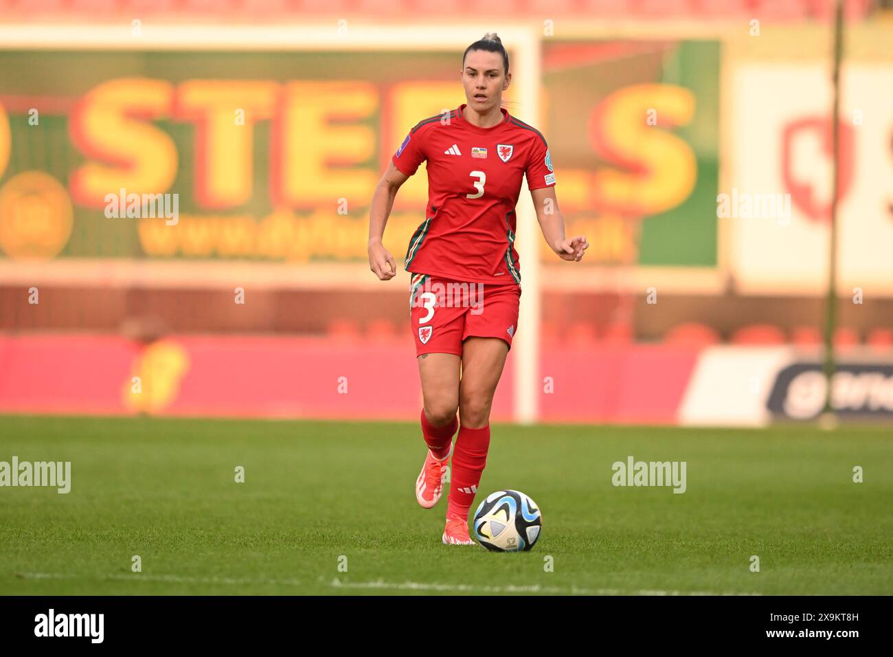 LLANELLI, REGNO UNITO. 31 maggio 2024. Gemma Evans del Galles durante la partita di qualificazione a Euro 2025 di Lega B tra donne del Galles e Ucraina al Parc y Scarlets di Llanelli il 31 maggio 2024. (PIC di Ashley Crowden/FAW) credito: Football Association of Wales/Alamy Live News Foto Stock LLANELLI, REGNO UNITO. 31 maggio 2024. Gemma Evans del Galles durante la partita di qualificazione a Euro 2025 di Lega B tra donne del Galles e Ucraina al Parc y Scarlets di Llanelli il 31 maggio 2024. (PIC di Ashley Crowden/FAW) credito: Football Association of Wales/Alamy Live News Foto Stock