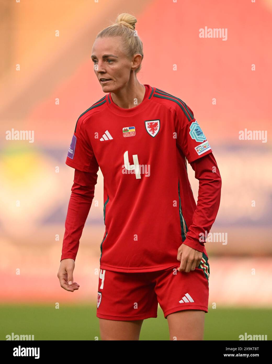 LLANELLI, REGNO UNITO. 31 maggio 2024. Sophie Ingle in Galles durante la partita di qualificazione a Euro 2025 di Lega B tra donne gallesi e Ucraina al Parc y Scarlets di Llanelli il 31 maggio 2024. (PIC di Ashley Crowden/FAW) credito: Football Association of Wales/Alamy Live News Foto Stock LLANELLI, REGNO UNITO. 31 maggio 2024. Sophie Ingle in Galles durante la partita di qualificazione a Euro 2025 di Lega B tra donne gallesi e Ucraina al Parc y Scarlets di Llanelli il 31 maggio 2024. (PIC di Ashley Crowden/FAW) credito: Football Association of Wales/Alamy Live News Foto Stock