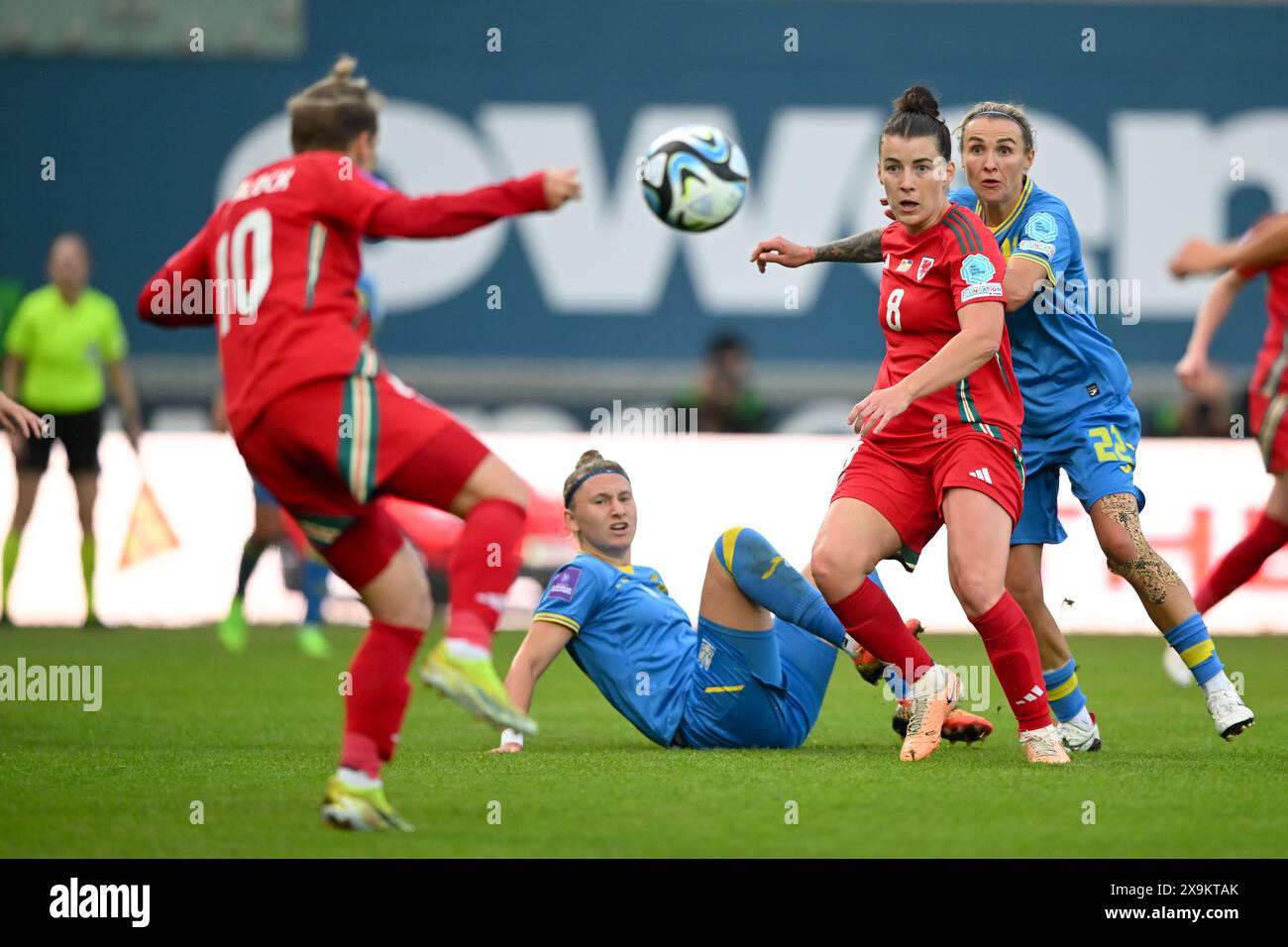 LLANELLI, REGNO UNITO. 31 maggio 2024. Angharad James del Galles durante la partita di qualificazione a Euro 2025 di Lega B tra donne gallesi e donne ucraine al Parc y Scarlets di Llanelli il 31 maggio 2024. (PIC di Ashley Crowden/FAW) credito: Football Association of Wales/Alamy Live News Foto Stock LLANELLI, REGNO UNITO. 31 maggio 2024. Angharad James del Galles durante la partita di qualificazione a Euro 2025 di Lega B tra donne gallesi e donne ucraine al Parc y Scarlets di Llanelli il 31 maggio 2024. (PIC di Ashley Crowden/FAW) credito: Football Association of Wales/Alamy Live News Foto Stock