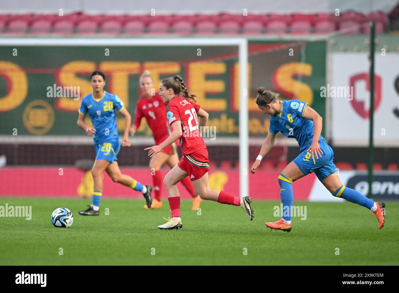 LLANELLI, REGNO UNITO. 31 maggio 2024. Carrie Jones del Galles durante la partita di qualificazione a Euro 2025 di Lega B tra donne del Galles e Ucraina al Parc y Scarlets di Llanelli il 31 maggio 2024. (PIC di Ashley Crowden/FAW) credito: Football Association of Wales/Alamy Live News Foto Stock LLANELLI, REGNO UNITO. 31 maggio 2024. Carrie Jones del Galles durante la partita di qualificazione a Euro 2025 di Lega B tra donne del Galles e Ucraina al Parc y Scarlets di Llanelli il 31 maggio 2024. (PIC di Ashley Crowden/FAW) credito: Football Association of Wales/Alamy Live News Foto Stock