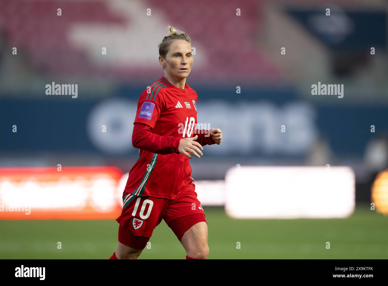 LLANELLI, REGNO UNITO. 31 maggio 2024. Jess Fishlock gallese durante la partita di qualificazione a Euro 2025 di Lega B tra donne gallesi e donne ucraine al Parc y Scarlets di Llanelli il 31 maggio 2024. (PIC di Ashley Crowden/FAW) credito: Football Association of Wales/Alamy Live News Foto Stock LLANELLI, REGNO UNITO. 31 maggio 2024. Jess Fishlock gallese durante la partita di qualificazione a Euro 2025 di Lega B tra donne gallesi e donne ucraine al Parc y Scarlets di Llanelli il 31 maggio 2024. (PIC di Ashley Crowden/FAW) credito: Football Association of Wales/Alamy Live News Foto Stock