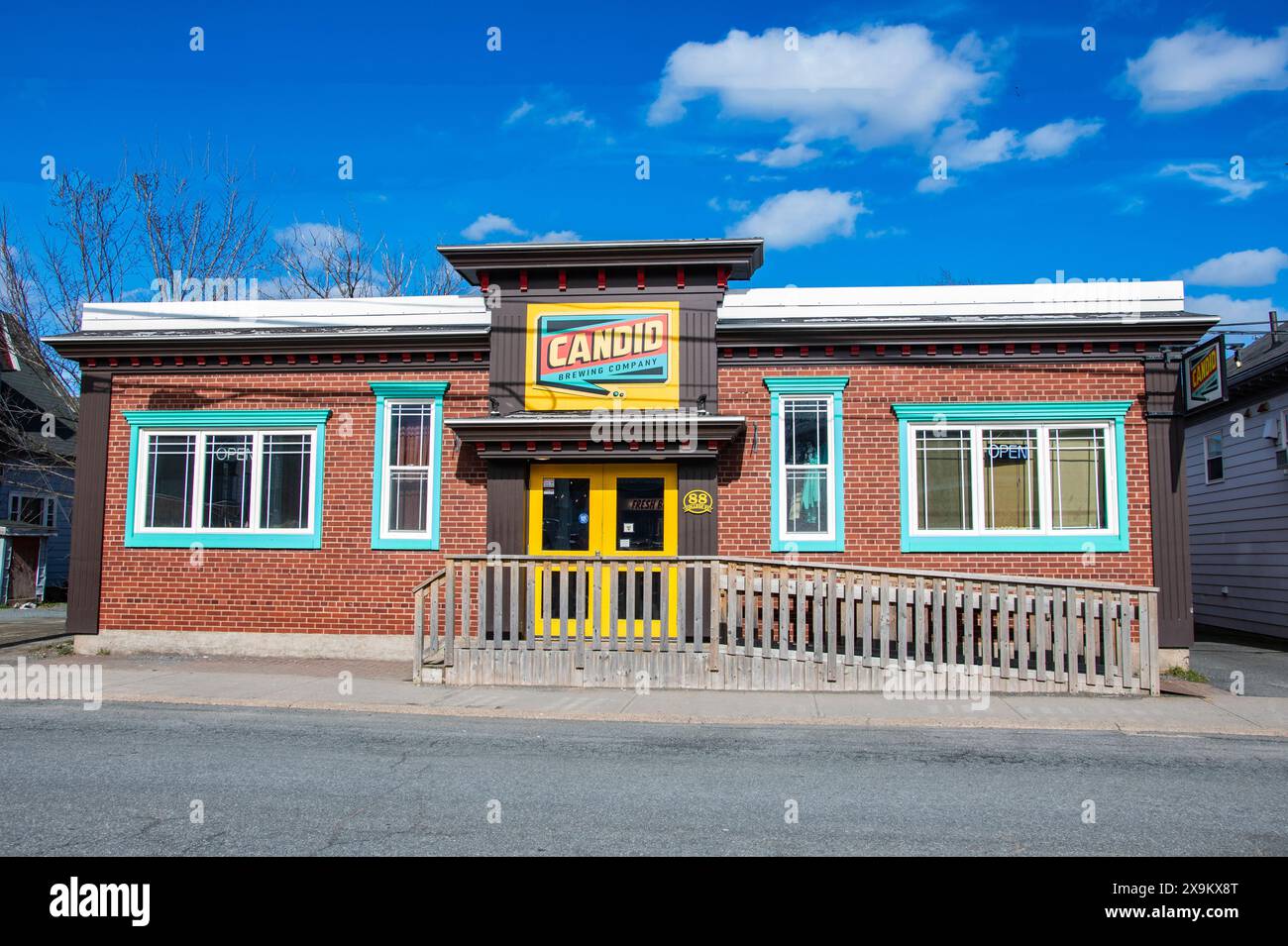 Candid Brewing Company nel centro di Antigonish, nuova Scozia, Canada Foto Stock