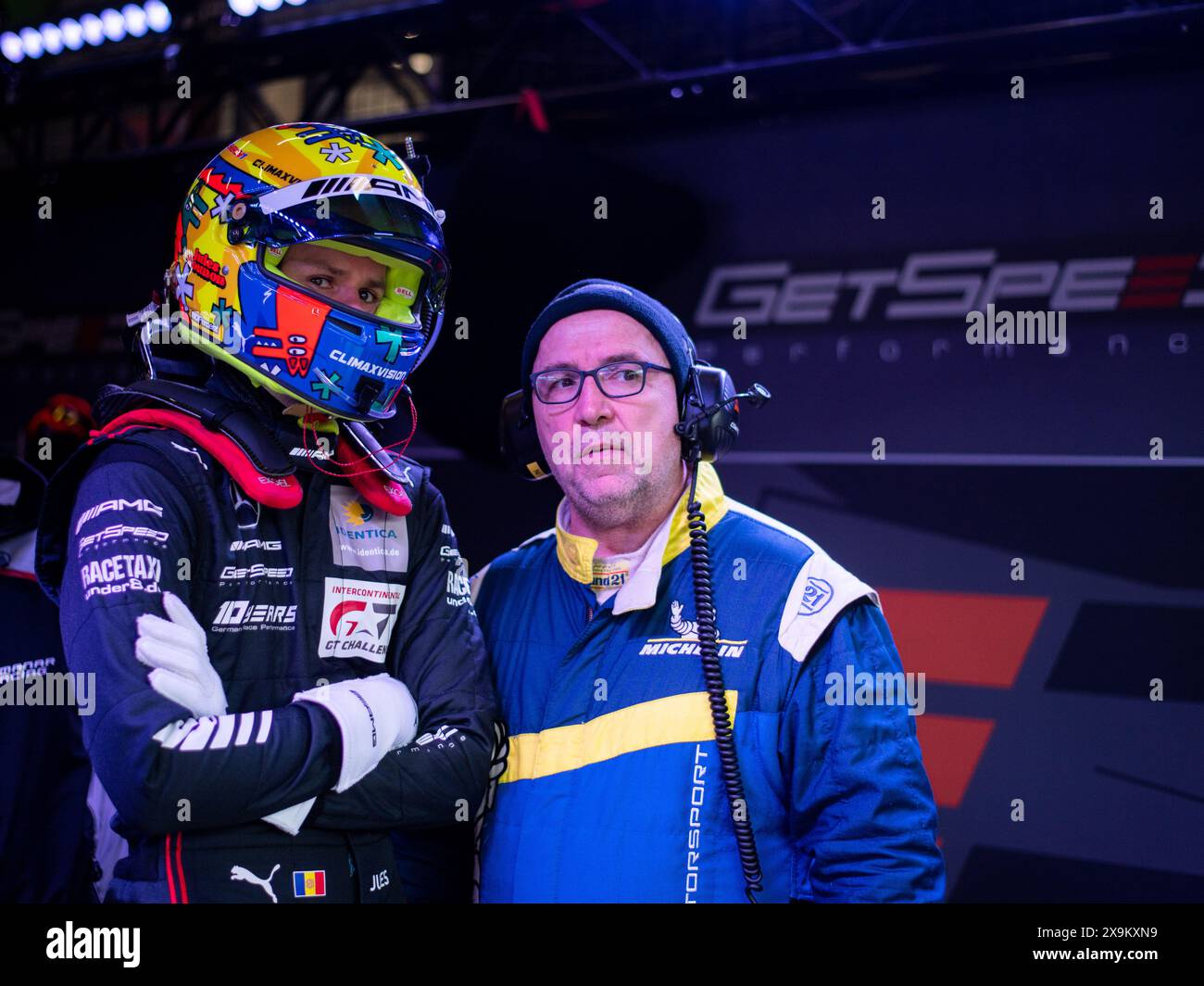 Jules Gounon (team Mercedes-AMG GetSpeed, Mercedes AMG GT3, SP9, #130), GER, 52. ADAC Ravenol 24h Nuerburgring, 24 Stunden Rennen, 01.06.2024 foto: Eibner-Pressefoto/Michael Memmler Foto Stock