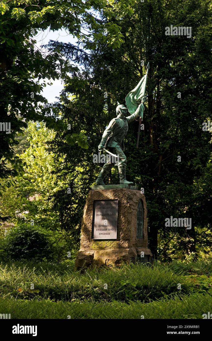 Memoriale ai soldati caduti a Wengern, Wetter (Ruhr), regione della Ruhr, Renania settentrionale-Vestfalia, Germania Foto Stock