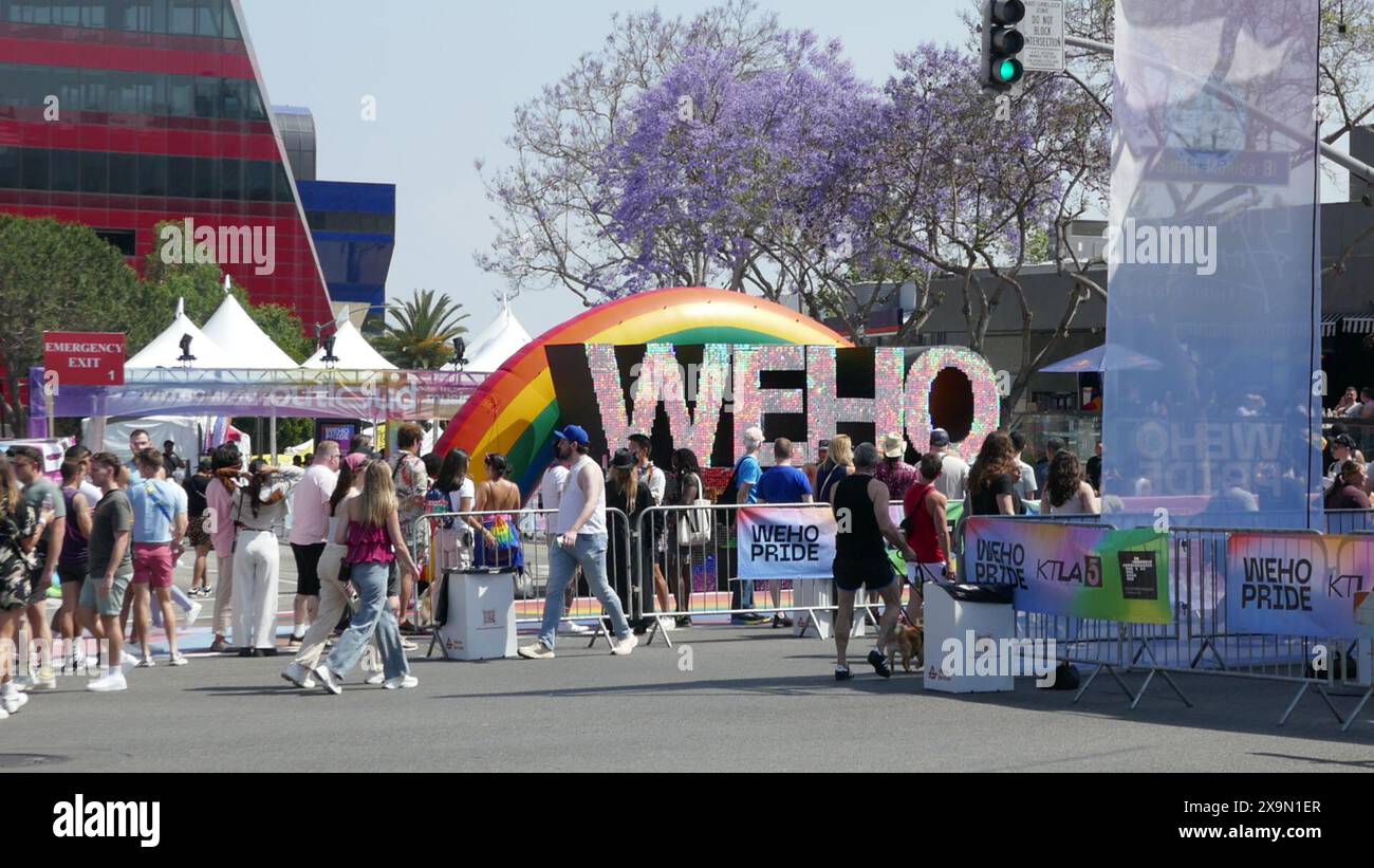 West Hollywood, California, USA 1 giugno 2024 concerti e Festival del West Hollywood Pride Weekend il 1 giugno 2024 a West Hollywood, California, USA. Foto di Barry King/Alamy Stock Photo Foto Stock