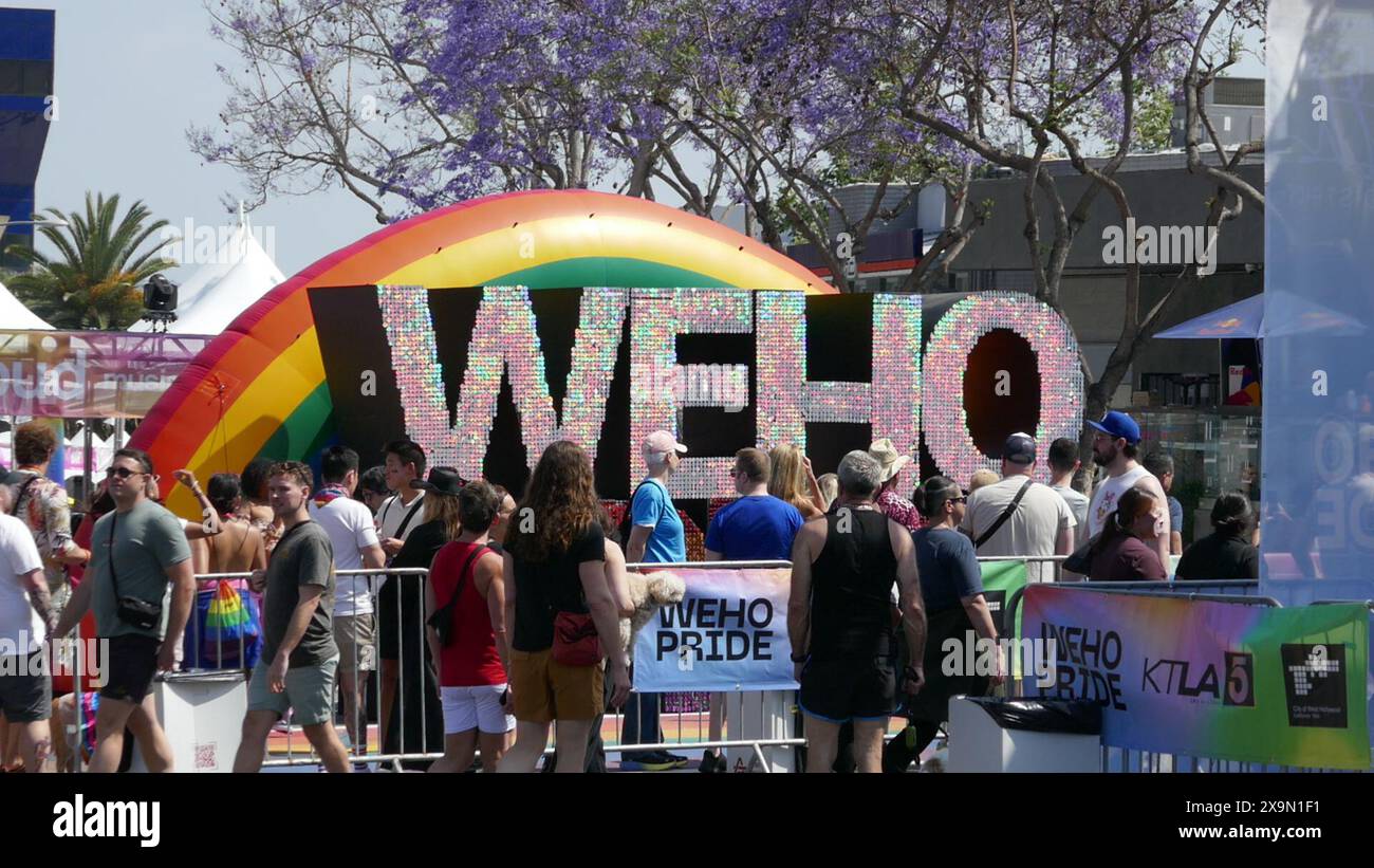 West Hollywood, California, USA 1 giugno 2024 concerti e Festival del West Hollywood Pride Weekend il 1 giugno 2024 a West Hollywood, California, USA. Foto di Barry King/Alamy Stock Photo Foto Stock