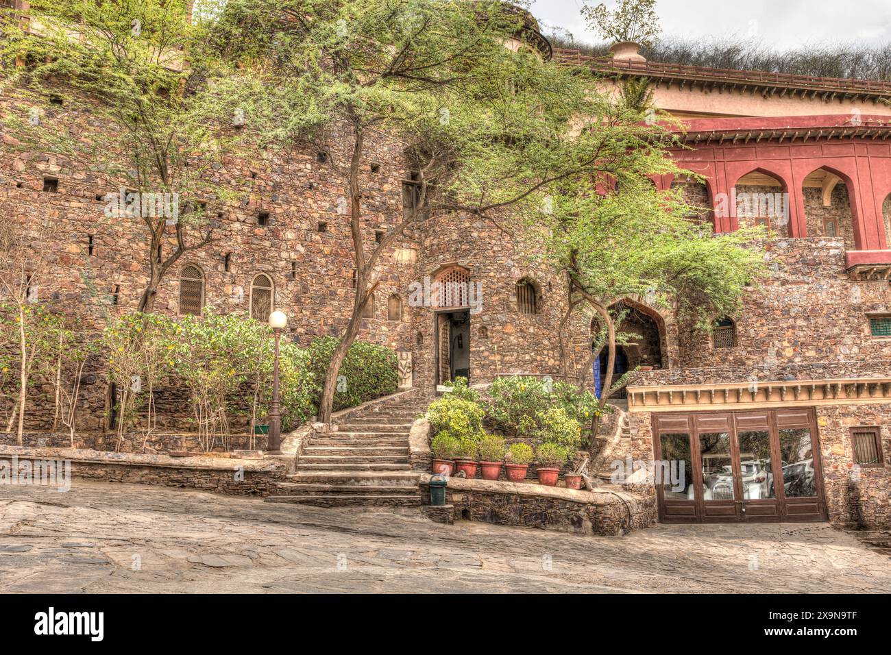 Neemrana Fort Palace Hotel Foto Stock