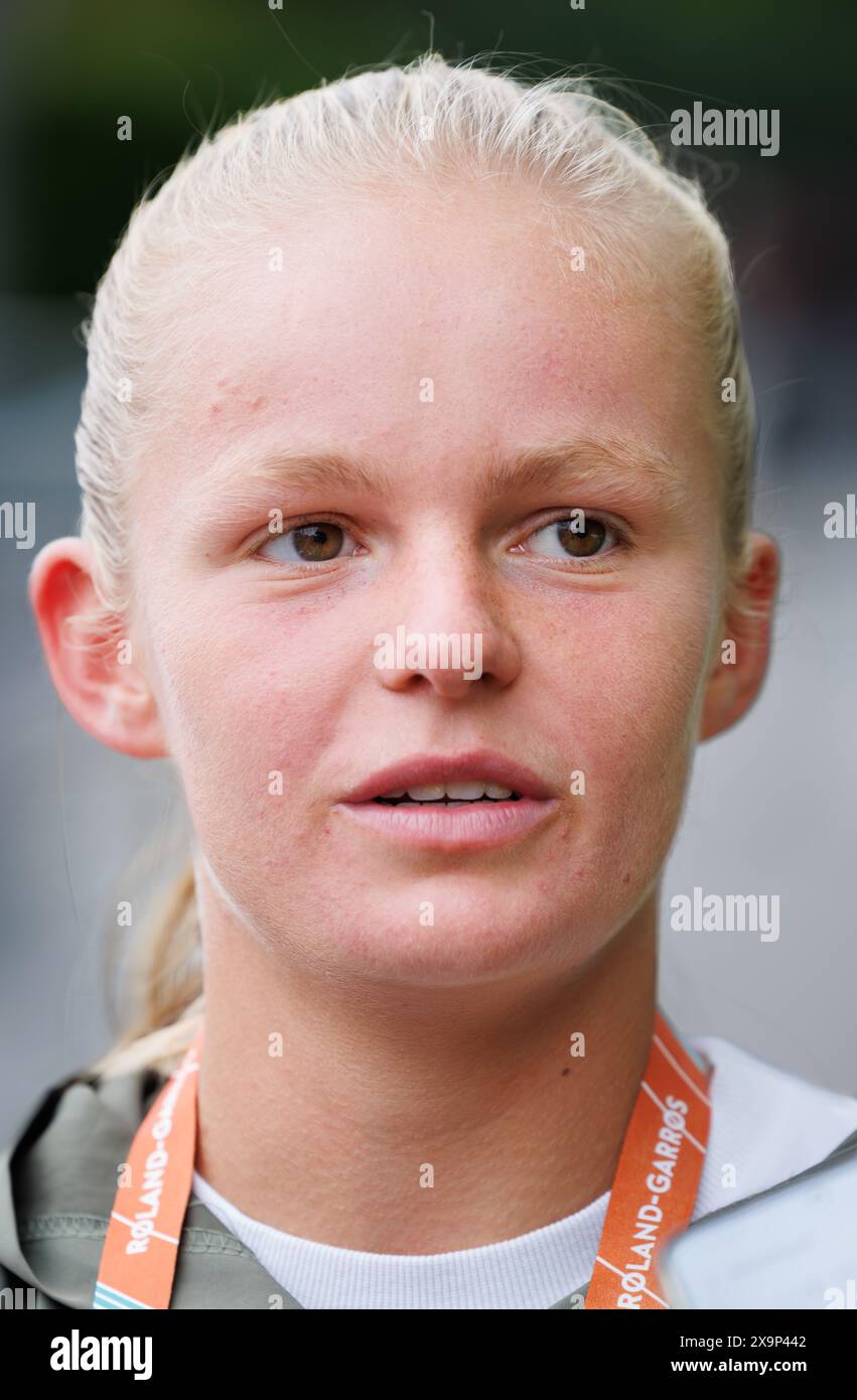 Parigi, Francia. 2 giugno 2024. Junior player Jeline Vandromme nella foto al Roland Garros French Open di tennis, a Parigi, Francia, domenica 2 giugno 2024. Il torneo di quest'anno si svolge dal 26 maggio al 9 giugno. BELGA PHOTO BENOIT DOPPAGNE credito: Belga News Agency/Alamy Live News Foto Stock