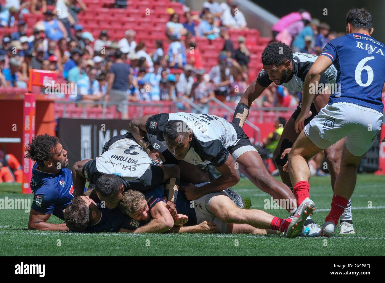 Madrid, Spagna. 2 giugno 2024. L'HSBC Rugby SVNS Series ha giocato allo stadio Civitas Metropolitano il 2 giugno 2024 a Madrid, Spagna crediti: SIPA USA/Alamy Live News Foto Stock