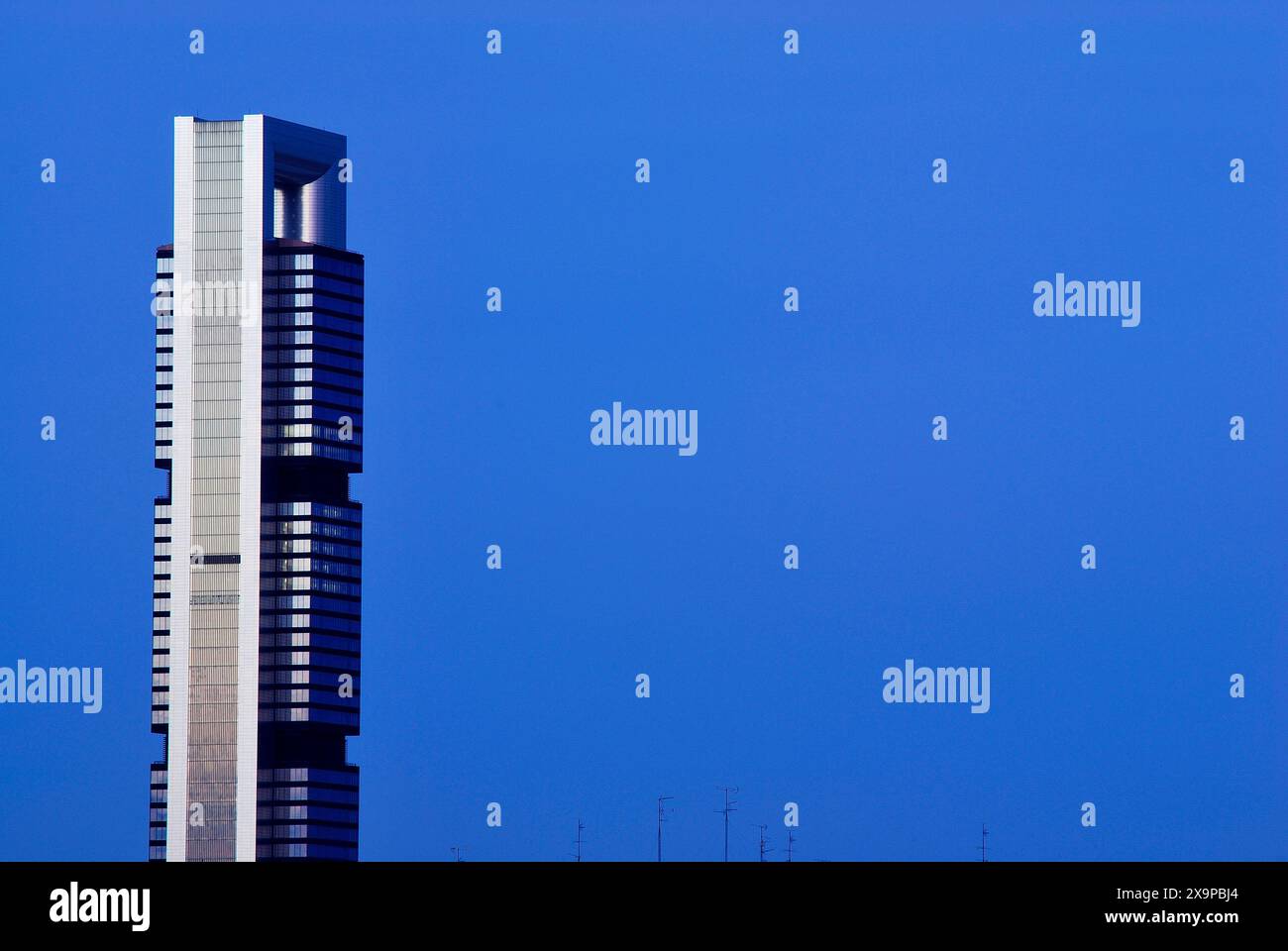 Area commerciale Four Towers di Castellana, Madrid, Spagna Foto Stock