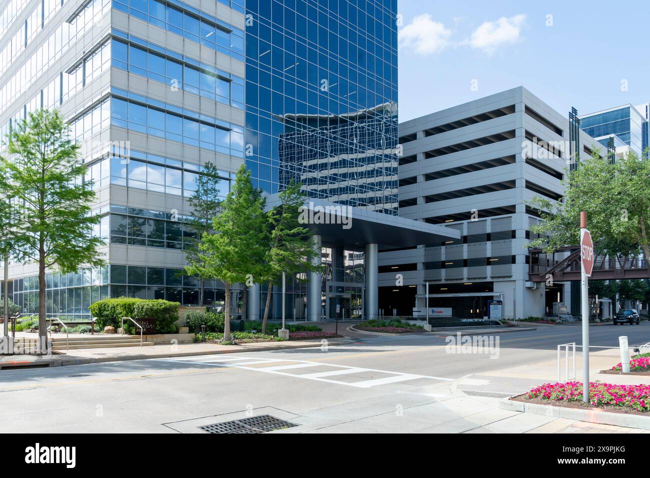 Houston, Texas, Stati Uniti - 14 aprile 2024: Sede centrale di Air liquide USA a Houston, Texas, Stati Uniti. Foto Stock