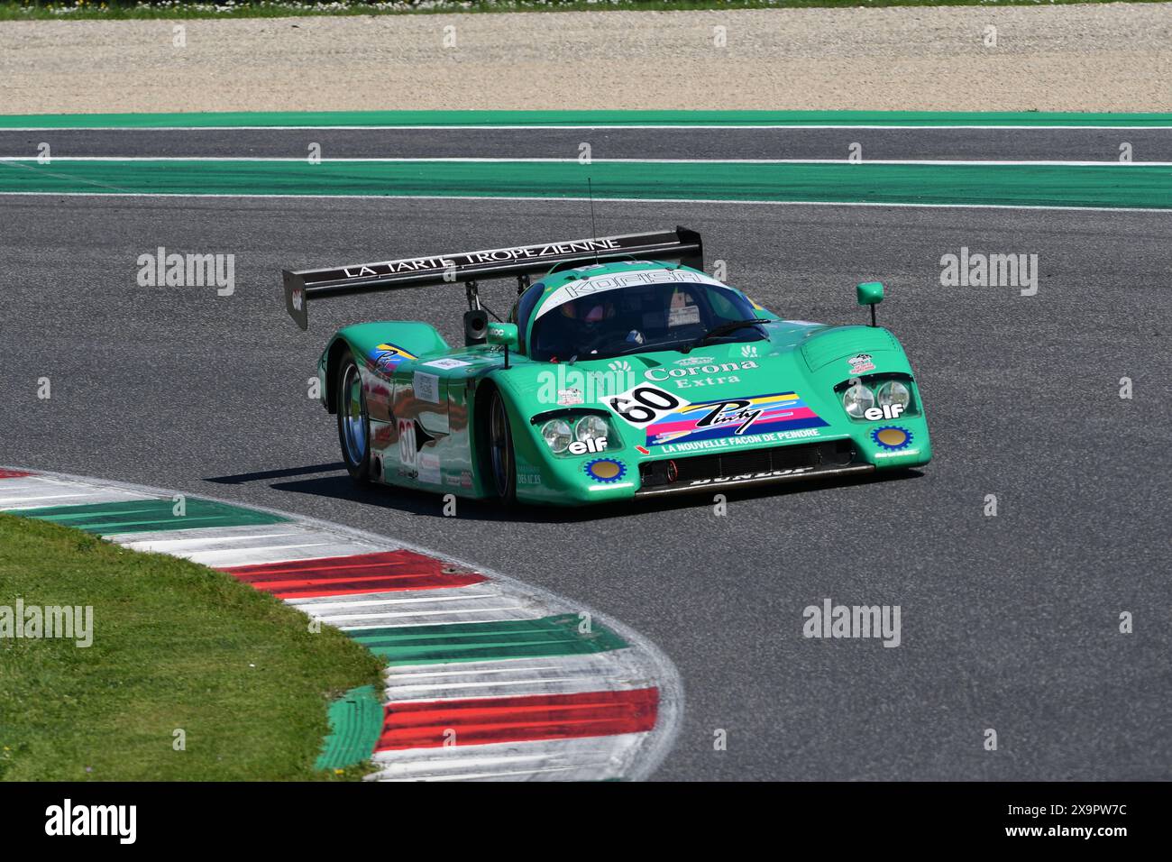 Scarperia, 5 aprile 2024: Chetah G606 gruppo C anno 1990 in azione durante il Mugello Classic 2024 sul circuito del Mugello in Italia. Foto Stock