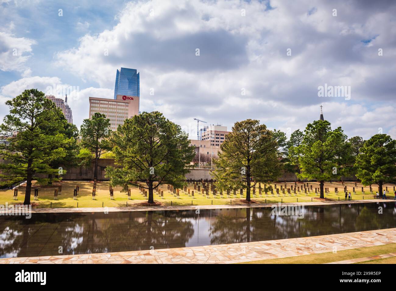 Oklahoma City, Oklahoma USA - 17 marzo 2017: L'Oklahoma City National Memorial è un luogo commemorativo situato a Oklahoma City, Oklahoma, Stati Uniti, che ha Foto Stock