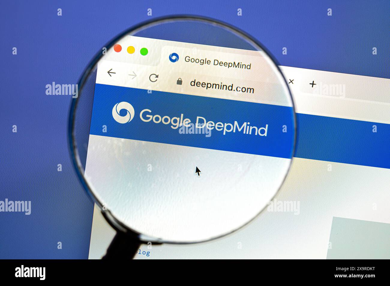 Ostersund, Svezia - 24 luglio 2023: Sito Google DeepMind. DeepMind Technologies Limited, che opera come Google DeepMind, è un'arte anglo-americana Foto Stock