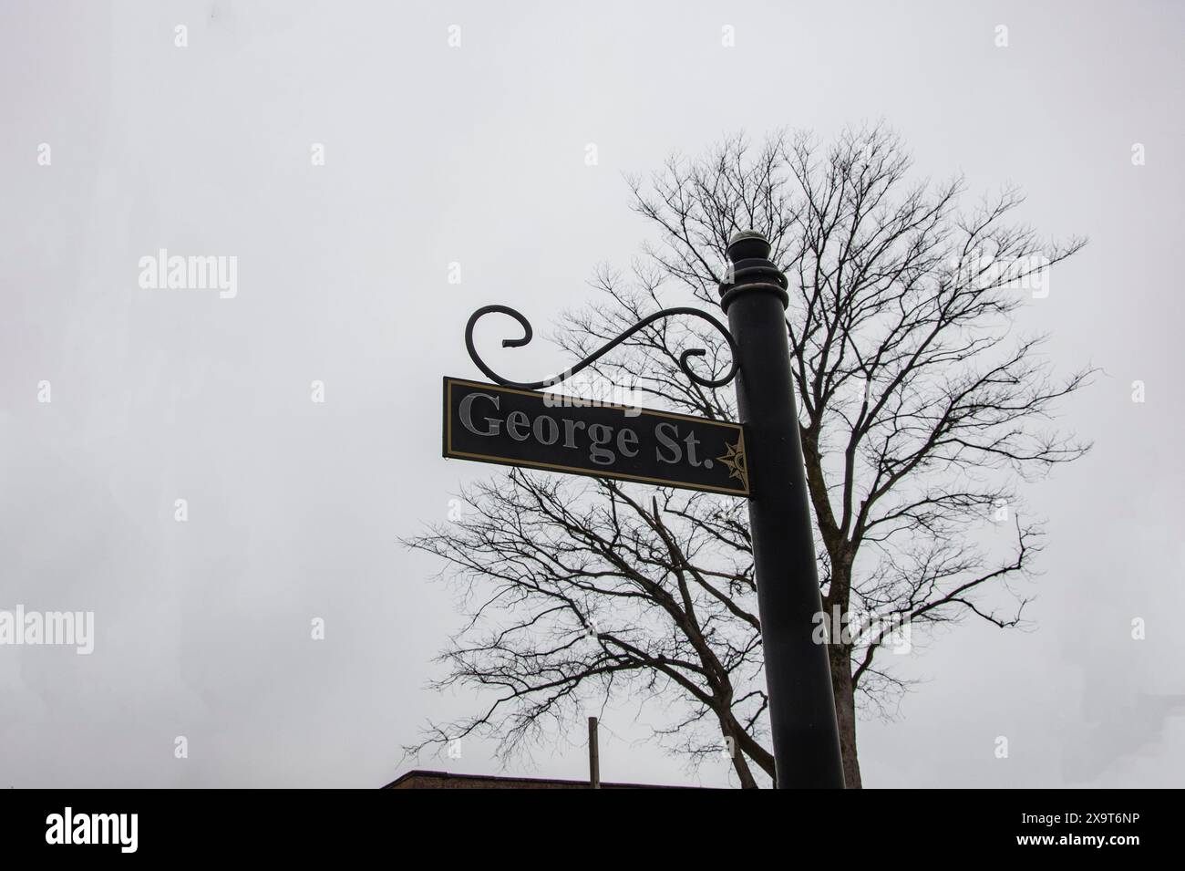 Insegna George Street a Sydney, nuova Scozia, Canada Foto Stock