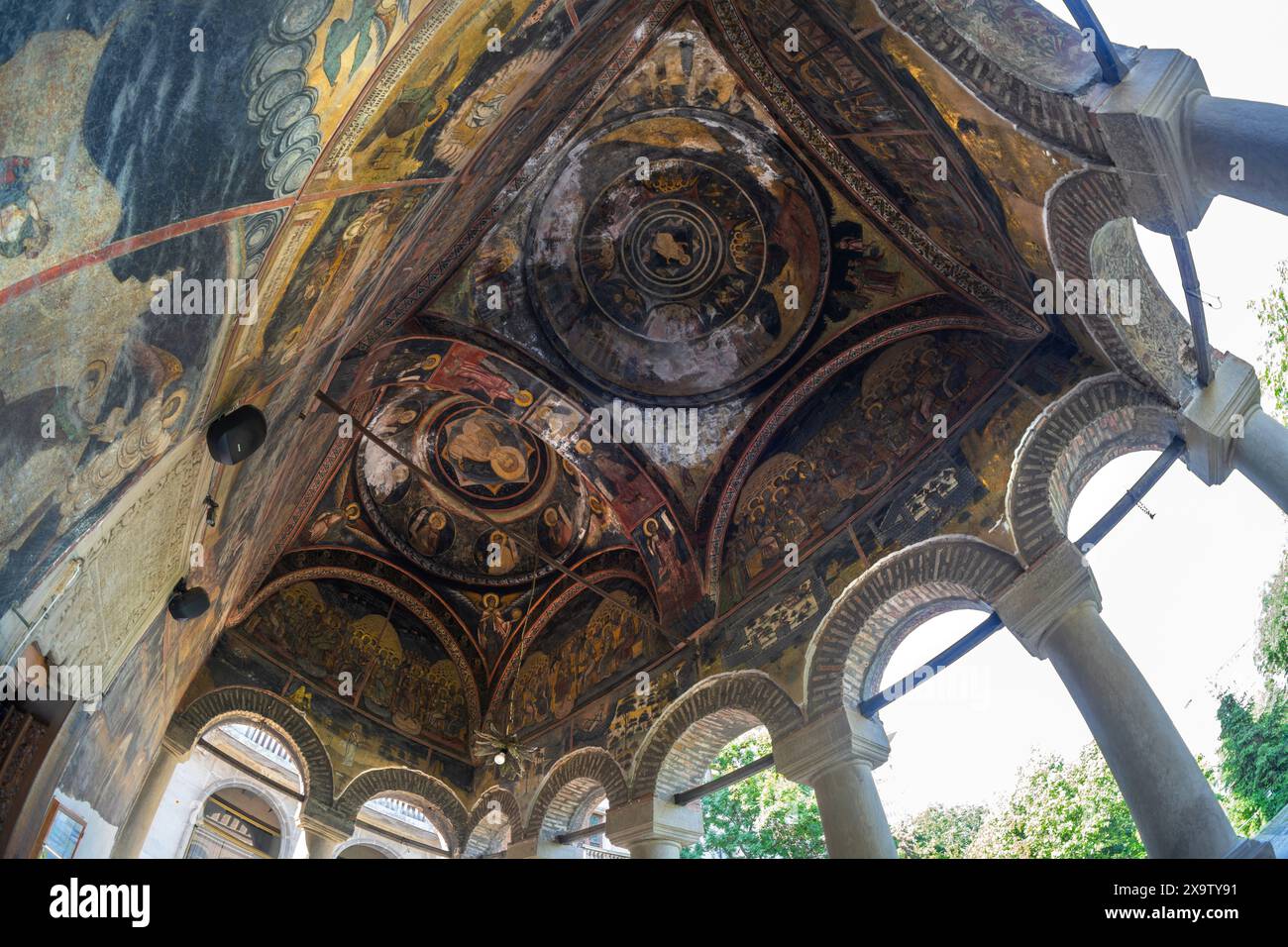 Bucarest, Romania. 25 maggio 2024. Vista esterna della Chiesa Cretulescu nel centro della città Foto Stock