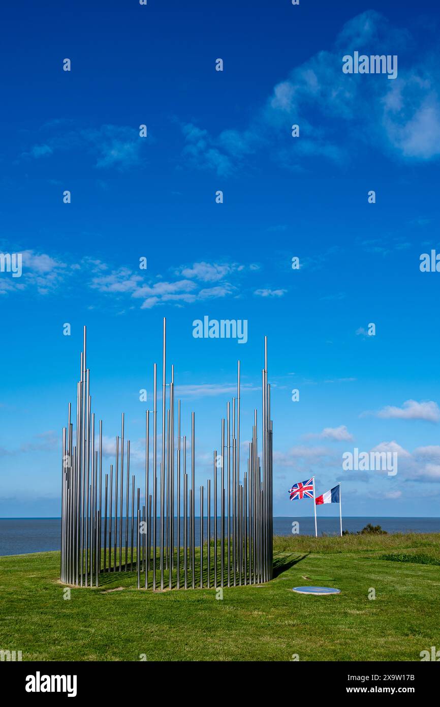 Memorial 'le Souffle', opera del creatore-designer Luc RICHARD, omaggio alle vittime degli attentati della seconda guerra mondiale della città di Royan nel 1945 Foto Stock