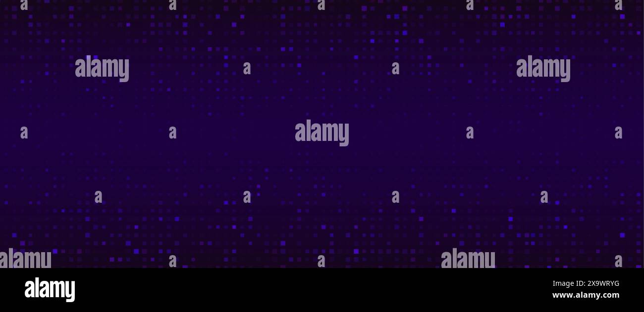 Pixel tecnici bg. Background modello astratto per dati finanziari o progettazione medica. Presentazione aziendale futuristica di reti e reti. Purpl. Aggiunta giocatore Illustrazione Vettoriale